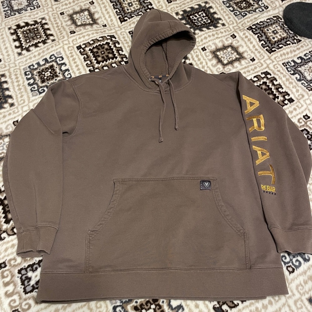 Ariat Rebar Brown Hoodie for Men